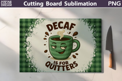 Funny Cutting Board | Coffee Quote Cutting Board Product Image 3