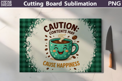 Funny Cutting Board | Coffee Quote Cutting Board Product Image 10
