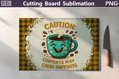 Funny Cutting Board | Coffee Quote Cutting Board Product Image 16