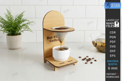 Wooden Coffee Drip Stand Laser Cut | Coffee Station | CNC Product Image 1