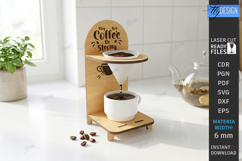 Wooden Coffee Drip Stand Laser Cut | Coffee Station | CNC Product Image 1