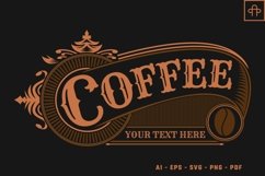 Coffee Frame Decoration Logo Vintage Product Image 2