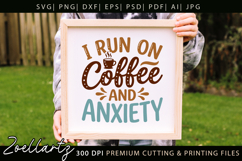 Coffee Anxiety SVG Funny Mental Health T-shirt Mug Design Product Image 2
