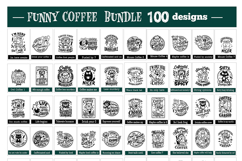 Funny coffee quotes Bundle 100 designs SVG, Funny animals Product Image 7