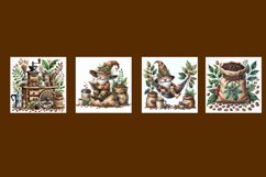 Coffee gnome | square coaster sublimation designs Product Image 2