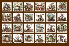 Coffee gnome | square coaster sublimation designs Product Image 6