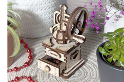 Extra Small Laser Cut File - Miniature Coffee Grinder Product Image 4
