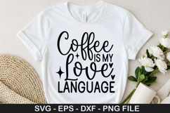 Valentine Coffee SVG Design - Coffee teach love repeat Product Image 3