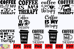 Coffee Is My Therapy SVG | Funny Coffee SVG | Coffee SVG Product Image 3
