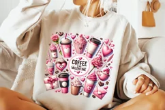 Coffee Is My Valentine PNG, Valentine's Day Coffee PNG, Love Product Image 3