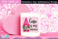 Coffee Is My Valentine PNG 