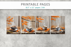 coffee junk journals, autumn pages Product Image 2