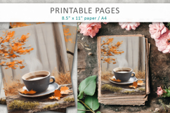 coffee junk journals, autumn pages Product Image 3