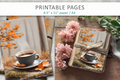 coffee junk journals, autumn pages Product Image 4