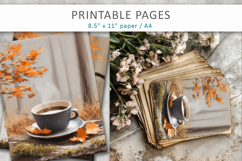 coffee junk journals, autumn pages Product Image 6