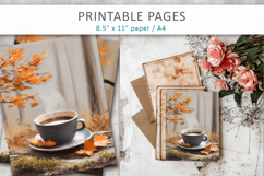 coffee junk journals, autumn pages Product Image 7