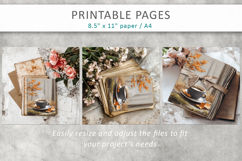 coffee junk journals, autumn pages Product Image 10
