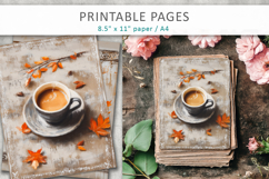 coffee junk journals, cozy pages printable Product Image 3