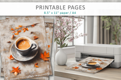 coffee junk journals, cozy pages printable Product Image 4