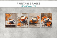 coffee junk journal pages, autumn vibes Product Image 2