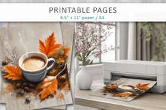 cup of coffee pages, coffee junk journals Product Image 4