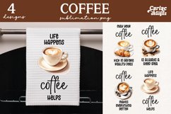 Coffee Kitchen Towel Sublimation