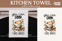 Coffee Kitchen Towel Sublimation