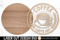 Coffee Latte Art Laser Cut SVG Product Image 2
