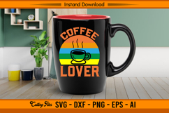 Retro Coffee Lover SVG Cut File for Cricut and Silhouette Product Image 3