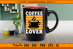 Coffee Lover Cup SVG Cut File for Cricut and Silhouette Product Image 2