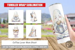 Coffee Lover Mom Ghost Tumbler Product Image 1