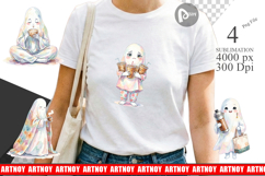 Coffee Lover Mom Ghost Sublimation Product Image 1