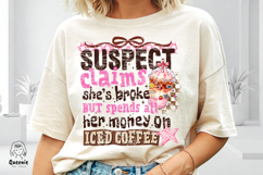 Funny Coffee Quote for Caffeine Lover Sassy Iced Coffee Product Image 2