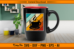 Vintage Coffee Cup Retro SVG Cut File for Cricut Product Image 3