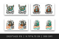 Coffee lover mug wrap printable sublimation design Product Image 2