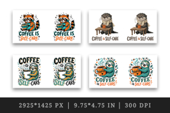 Coffee lover mug wrap printable sublimation design Product Image 2