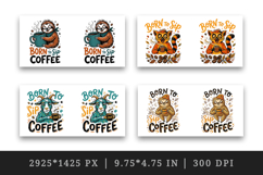 Coffee lover mug wrap printable sublimation design Product Image 2