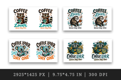 Coffee lover mug wrap printable sublimation design Product Image 2