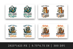 Coffee lover mug wrap printable sublimation design Product Image 2