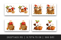 Coffee Lover mug wrap printable sublimation design Product Image 2