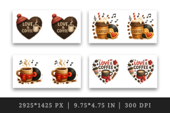 Coffee Lover mug wrap printable sublimation design Product Image 2