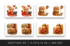 Coffee Lover mug wrap printable sublimation design Product Image 2