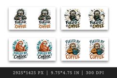 Coffee lover mug wrap printable sublimation design Product Image 2