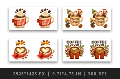 Coffee Lover mug wrap printable sublimation design Product Image 2