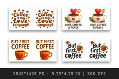 Coffee Lover mug wrap printable sublimation design Product Image 2