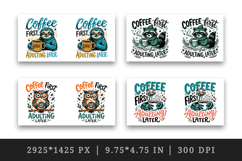 Coffee lover mug wrap printable sublimation design Product Image 2