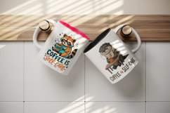 Coffee lover mug wrap printable sublimation design Product Image 3