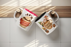 Coffee Lover mug wrap printable sublimation design Product Image 3