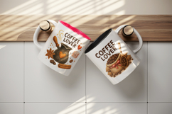 Coffee Lover mug wrap printable sublimation design Product Image 3