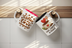 Coffee Lover mug wrap printable sublimation design Product Image 3